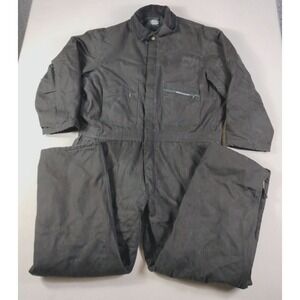 Key Coveralls Mens XLR Black Double Knee Insulated Quilted‎ Duck Canvas Workwear
